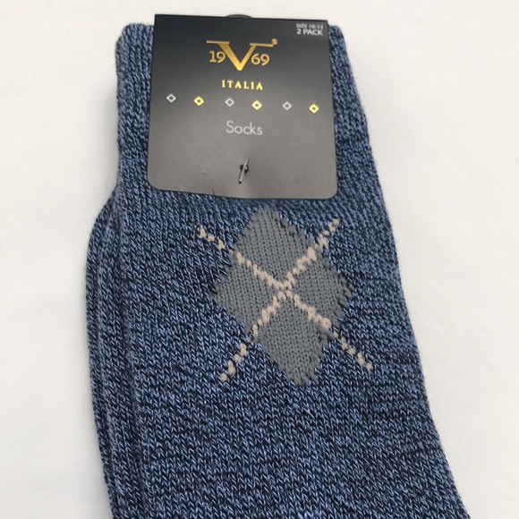 19V69 MENS ITALIA DRESS SOCKS 2 PACK EACH PAIR UNIQUE THE PHOTOS ARE DETAILED - Picture 3 of 8